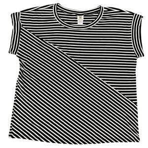 Wrapper Women's Black and white Striped Top Size XL